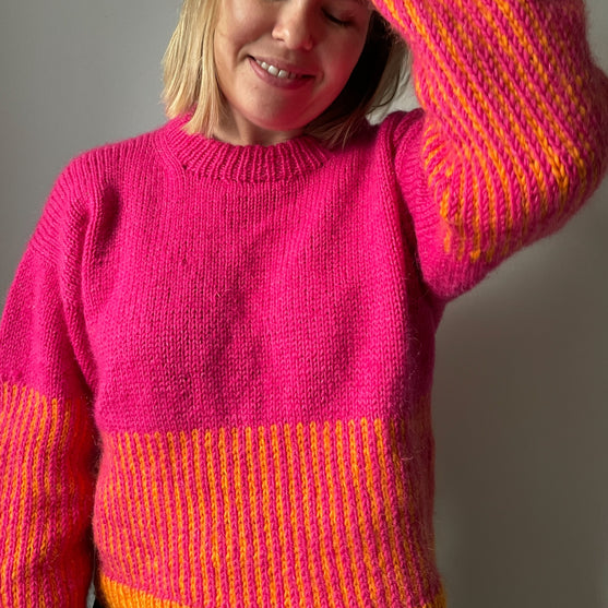

Easy Colour Mix Sweater
4