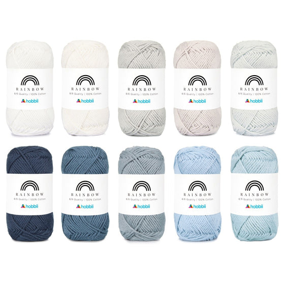 

Rainbow Cotton 8/6 Color Pack - Hobbii
6