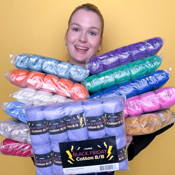 

Black Friday Cotton 8/8 Color Pack (Edition Limitée) - Hobbii
4
