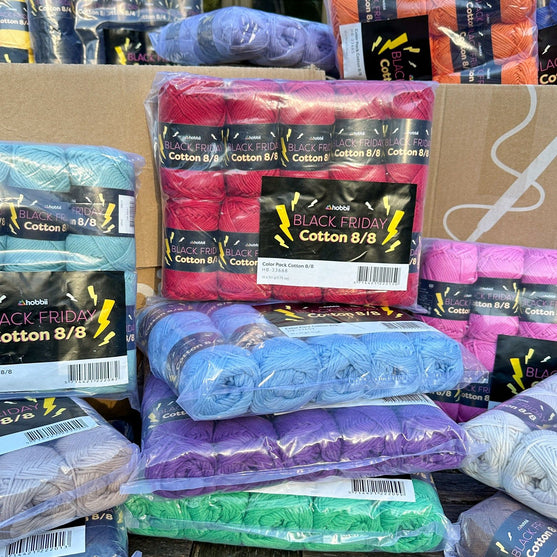 

Black Friday Cotton 8/8 Color Pack (Limited Edition) - Hobbii
2