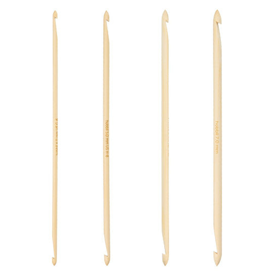 Bamboo Double Ended Tunisian Crochet Hook Set - 20 cm (8 in) - Hobbii