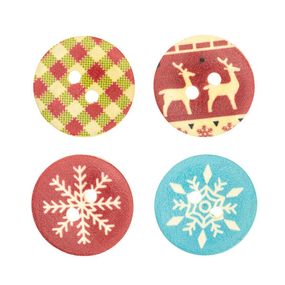 

Wooden Buttons - Christmas - 18 mm - Hobbii
3