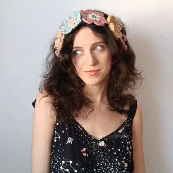 

Aurora Flower Crown - Headband
4