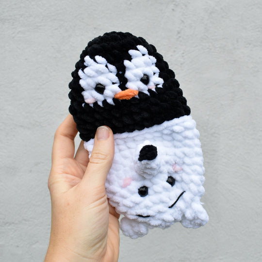 Pingouin et ours polaire - Peluche réversible