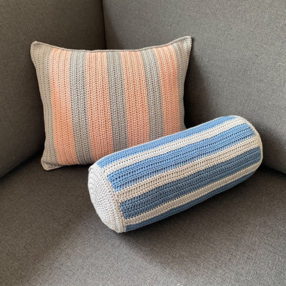 

Cotton Stripes Pillow –  Bolster
2
