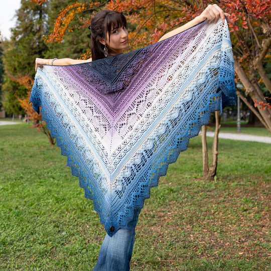 Frozen Iris - Shawl