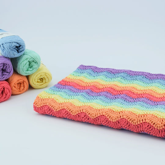 Couverture plaid bébé Rainbow