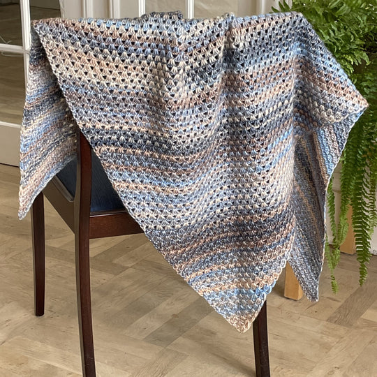 Lacy Afternoon - Tunisian Crochet Shawl