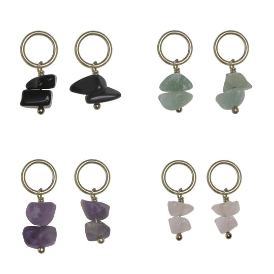 Stitch Markers w. Stones - Hobbii
