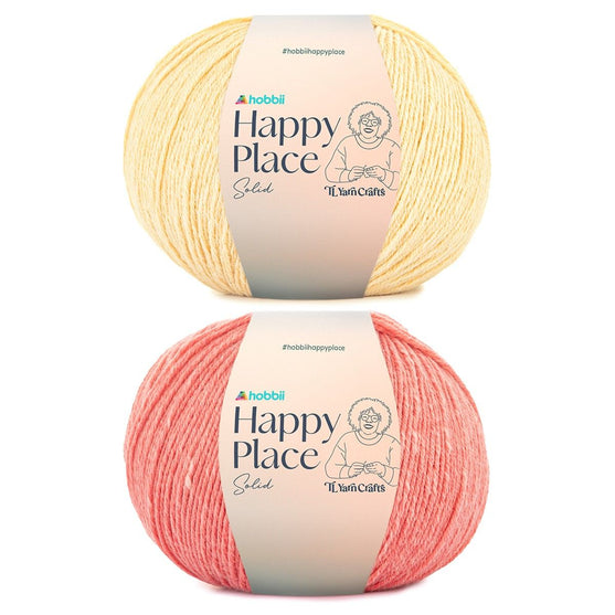 

Happy Place Solid - Hobbii X TL Yarn Crafts
1