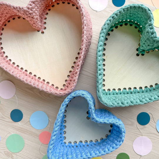 Heart baskets - Set of 3