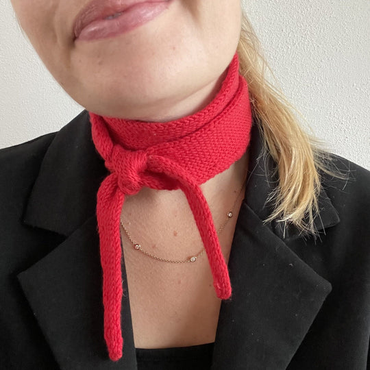 Easy Double Knitted Scarf - Écharpe