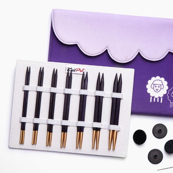 

J'Adore Cubics Deluxe - Set d'aiguilles circulaires interchangeables - KnitPro
2