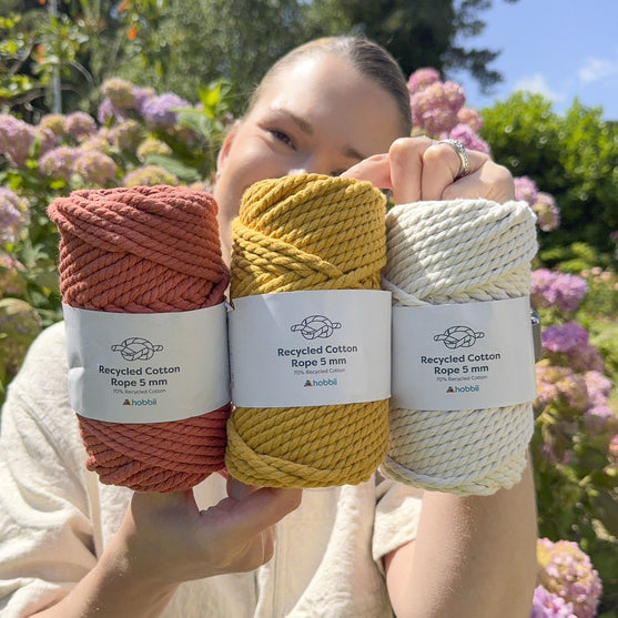 

Recycled Cotton Rope (5 mm - 0.19 in) - Hobbii
2