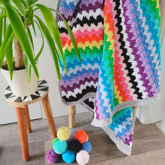 The Rainbow Cuddle Blanket
