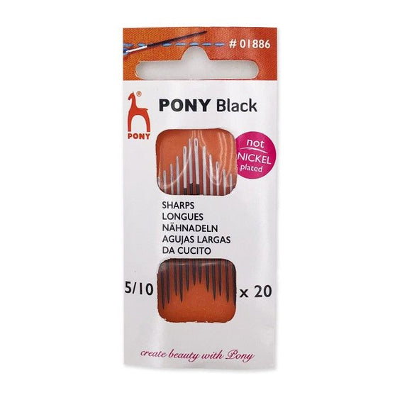 

Aiguilles à coudre noires taille 5/10 - Pony
1