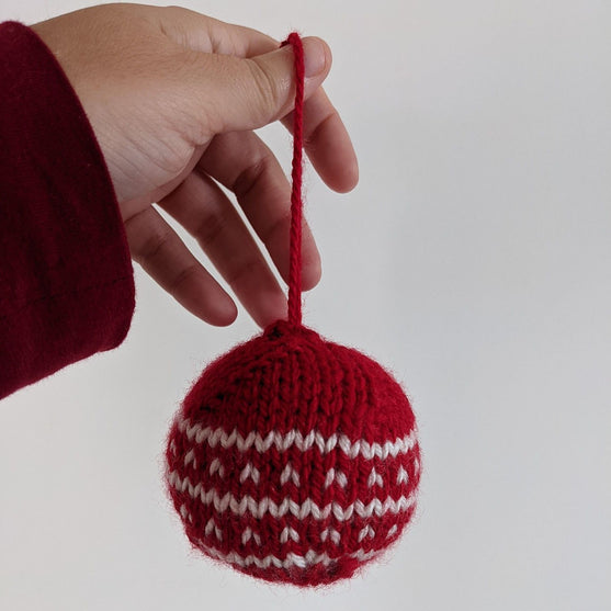 

Knitmas bauble - Christmas decoration
1