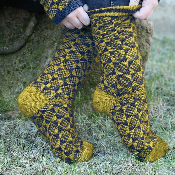 

Chaussettes à motifs de losanges
1
