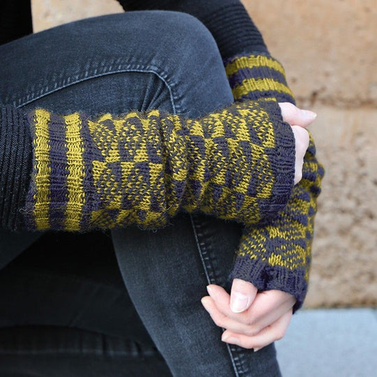 Mitaines à motifs de losanges