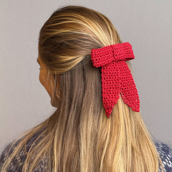 

Nœud de papillon crocheté - Décoration de Noël
1