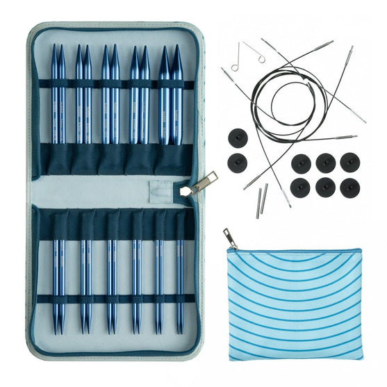

Stellar Interchangeable Circular Needle Set Deluxe - Sapphire - Hobbii
1
