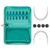 

Ensemble d'aiguilles circulaires interchangeables Stellar Mini - Emerald - Hobbii
1