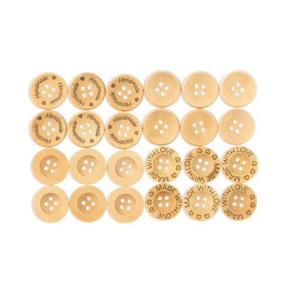 

Boutons en bois - 21 mm - Hobbii
1